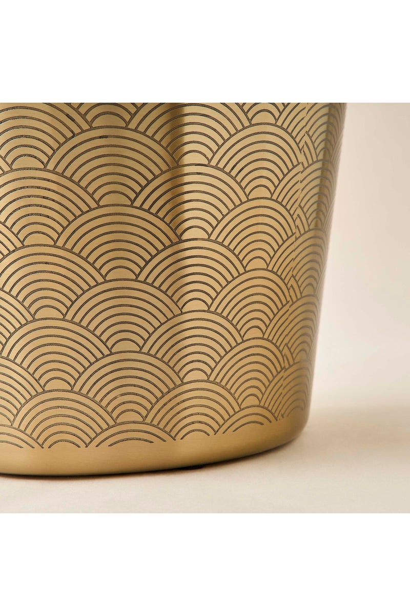 LIFESTYLE سلة مهملات ذات تصميم هندسي م textured  - Image 3